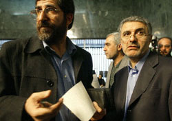 Iranian reformist legislators barred from standing in the next elections stage a sit-in protest