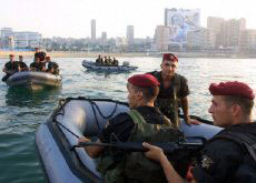 Lebanese commandos prepare for the Francophone Summit in Beirut