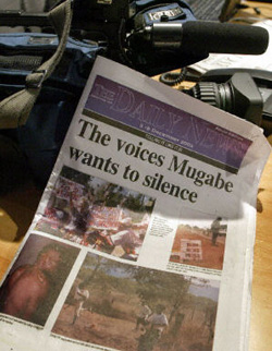 Cover of Zimbabwe's Daily News