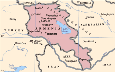 Map Armenia 