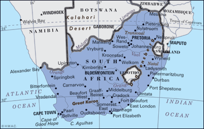 Map South Africa 