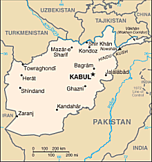 Map of Afghanistan 