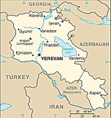 Map of Armenia 