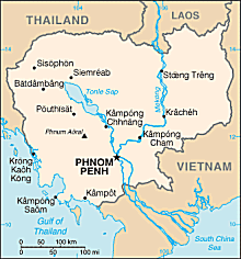 Map of Cambodia 