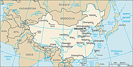 Map of China 