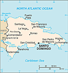 Map of Dominican Republic 