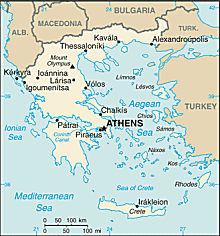 Map of Greece 