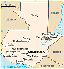 Map of Guatemala 