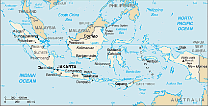 Map of Indonesia 