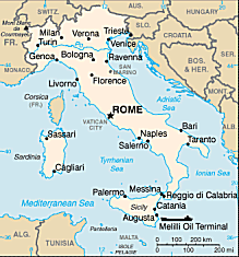 Map of Italy 