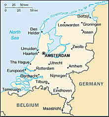 Map of Netherlands
