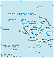 Map of Marshall Islands 
