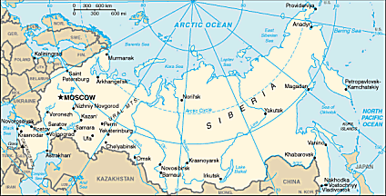 Map of Russia 