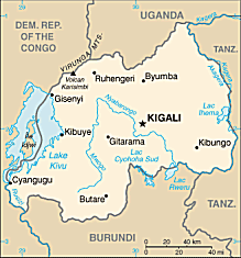 Map of Rwanda 