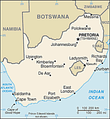 Map of South Africa 