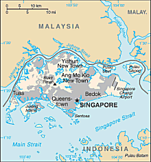 Map of Singapore 