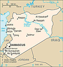 Map of Syria 