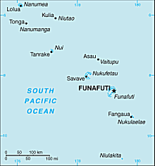 Map of Tuvalu 