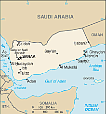 Map of Yemen 