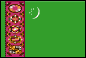 Flag of Turkmenistan 