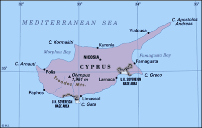 Map Cyprus 